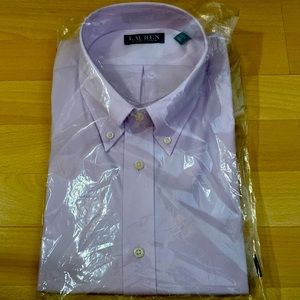 NWT Ralph Lauren Lilac colored Men’s dress shirt.